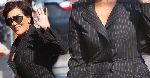 Kris Jenner fat suit popping open