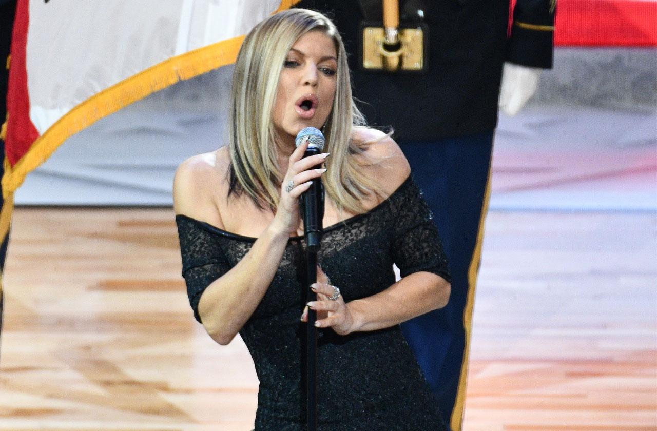 //fergie botched us national anthem nba all stars game pp