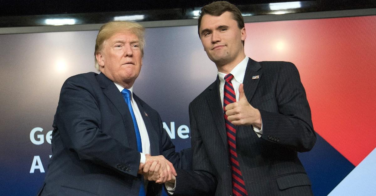 Photo of Donald Trump and Charlie Kirk