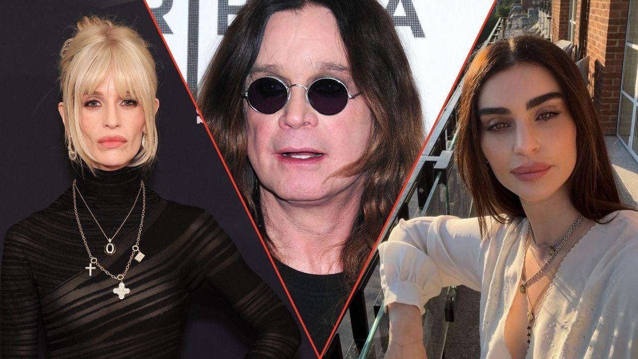 Split photo of Ozzy, Aimee and Kelly Osbourne