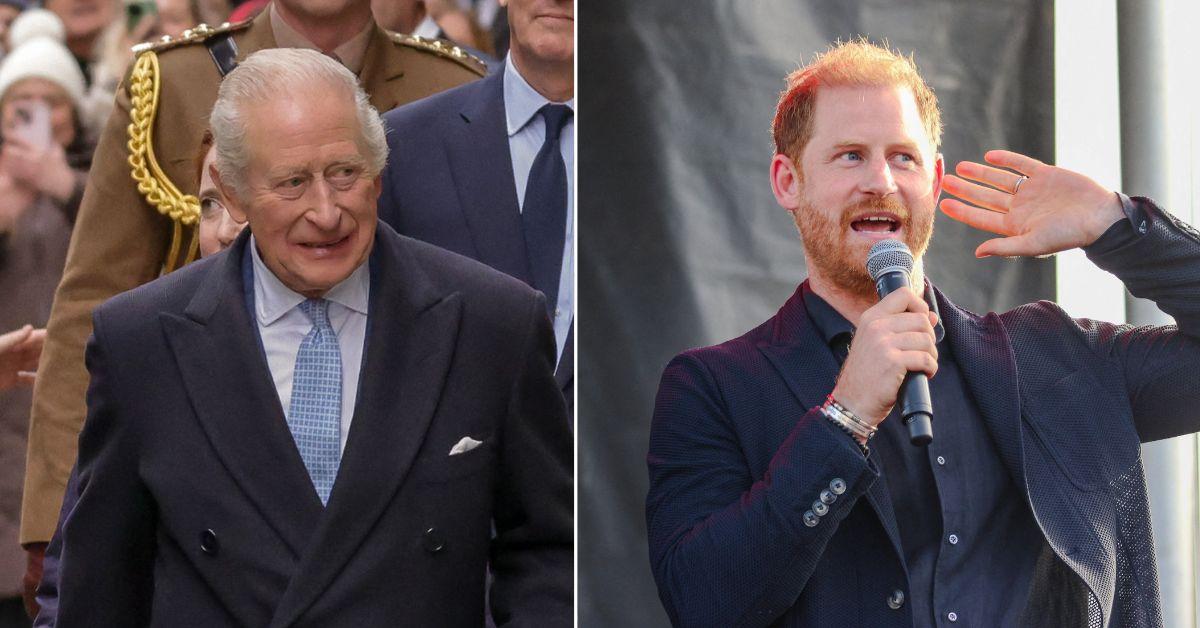 Photo of King Charles III and Prince Harry
