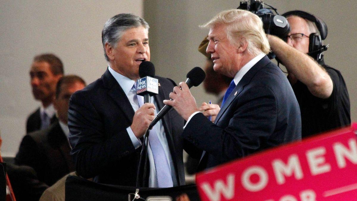 Photo of Sean Hannity, Donald Trump