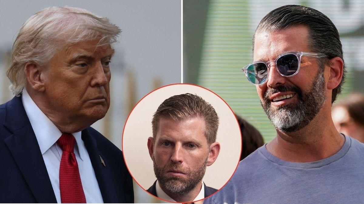 picture of Donald Trump, Eric Trump and Donald Trump Jr.