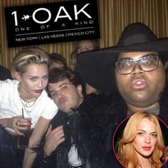 //miley cyrus lindsay lohan  oak club sq