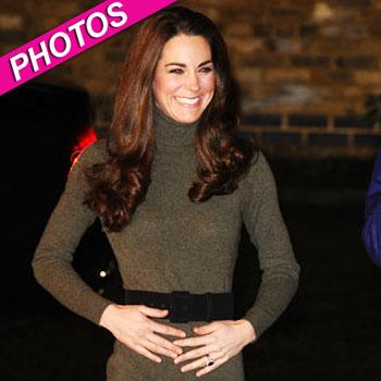 Kate Middleton Shows Off Her Slender Figure In Snug Knit Dress