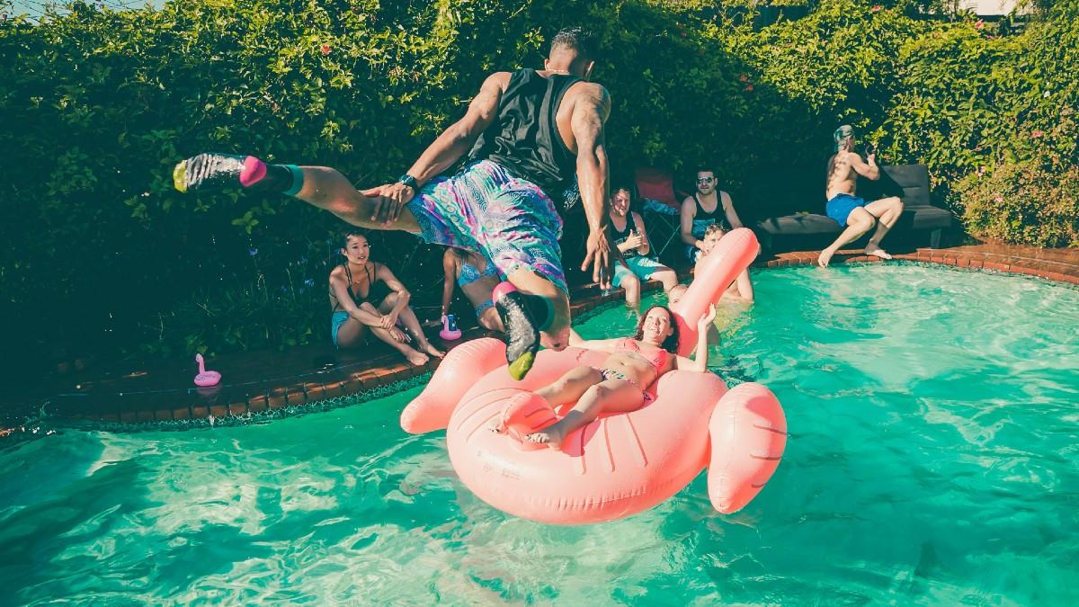 Stock image of party