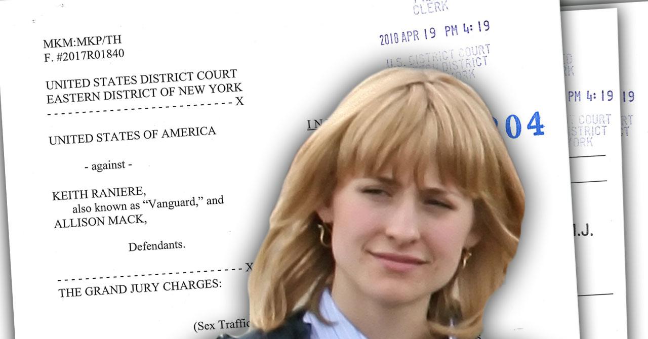 Allison Mack Nxivm Sex Slave Cult Arrest Sealed Indictment Revealed