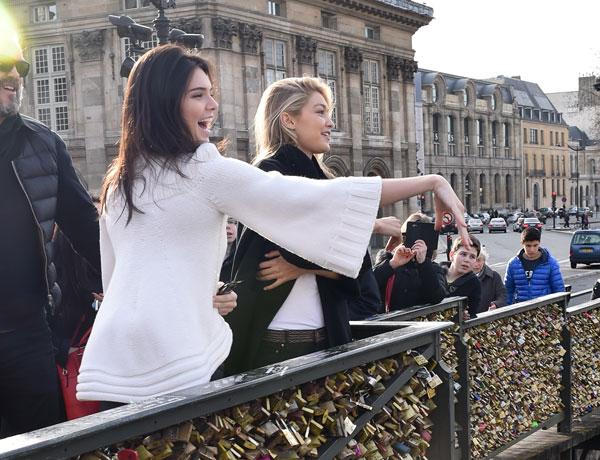 Kendall Jenner & Gigi Hadid Make Love Lock After Crazed Fan Encounter