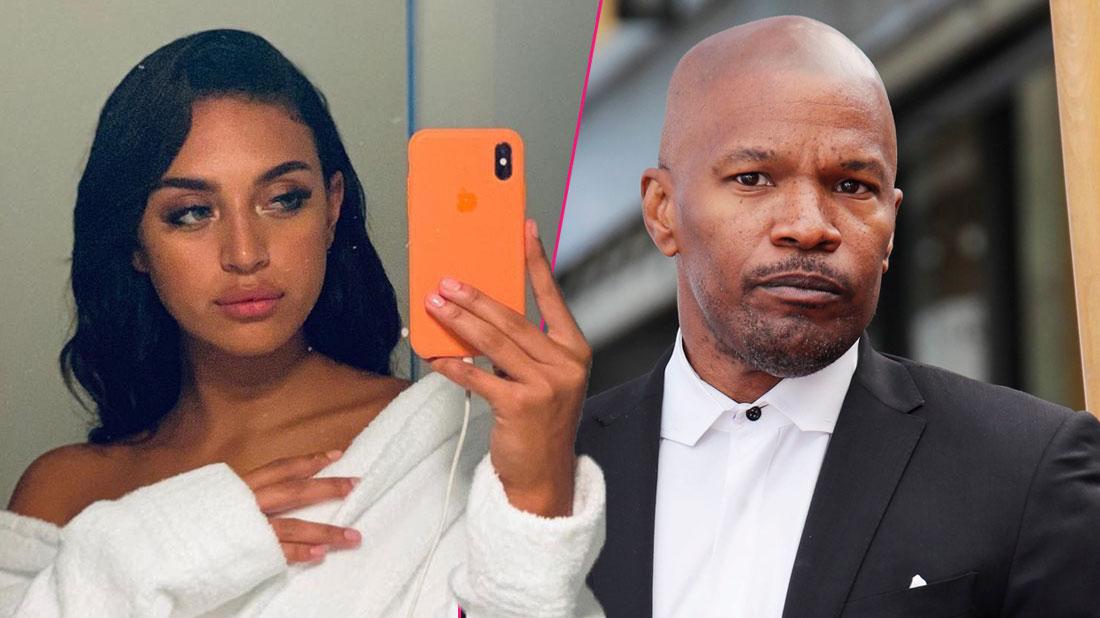 Top, Jamie Foxx poses for the camera; bottom, Sela Vave takes a selfie.