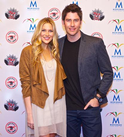 //stephanie_pratt_ _arie_luyendyk_jr _pose_on_red_carpet_at_t t_grand_opening