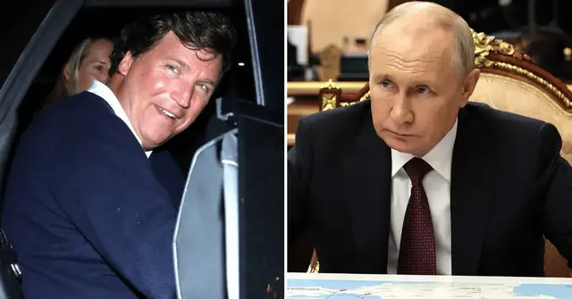 tucker carlson visits moscow for possible vladimir putin interview