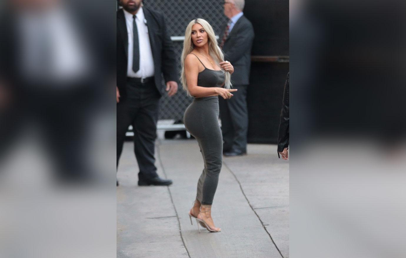 Kim Kardashian Scott Disick Jimmy Kimmel