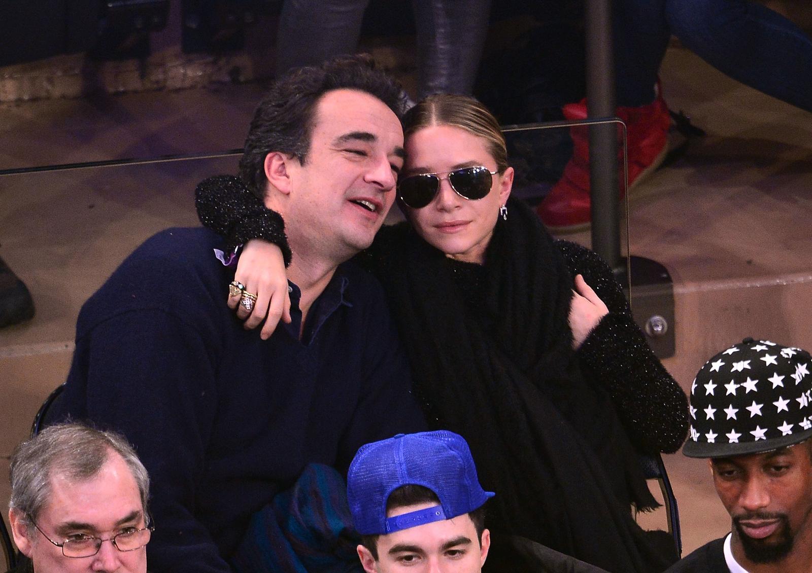 Mary Kate Olsen And Olivier Sarkozy Get Cozy At The Knicks Game Mary kate olsen and olivier sarkozy get cozy at the knicks game