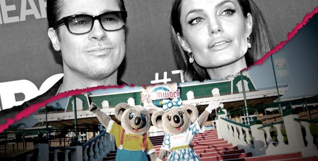 //brad pitt angelina jolie australia theme park dreamworld stiffed wildlife donation wide