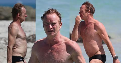//sting shows off speedo miami beach pp