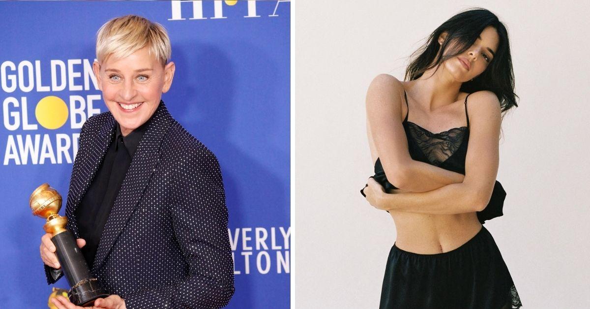 Split Photo of Ellen DeGeneres and Kendall Jenner