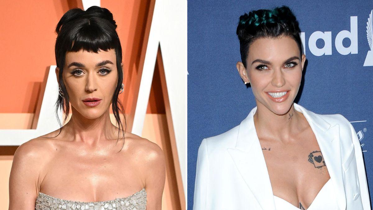 spliti image of Katy Perry and Ruby Rose