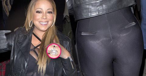 mariah carey wardrobe malfunction see through bodysuit thong engagement ring picsMariah Carey Engagement Ring New Boyfriend Bryan Tanaka Partying Pics