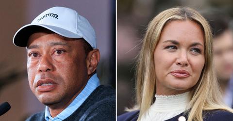 split image of Tiger Woods and Vanessa Trump