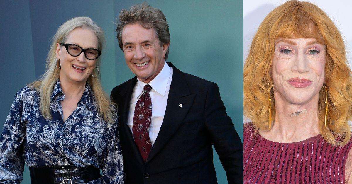 Joking about Marty Short and Meryl Streep, Griffin revealed she has gone on three dates since joining dating apps.