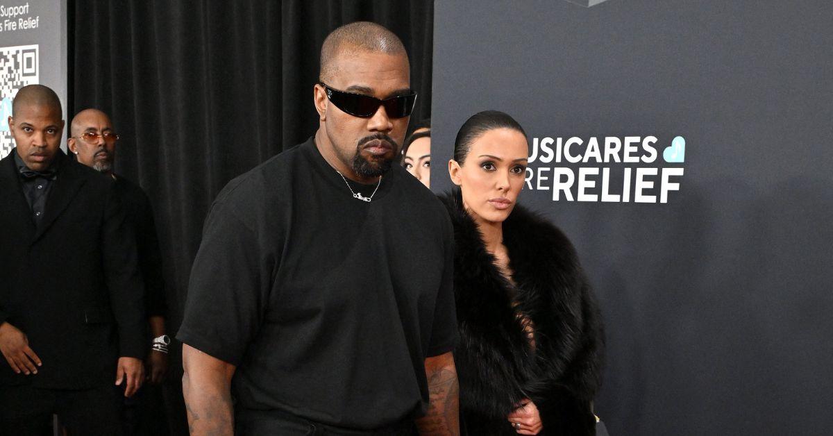 kanye west creepy control bianca censori grammys red carpet