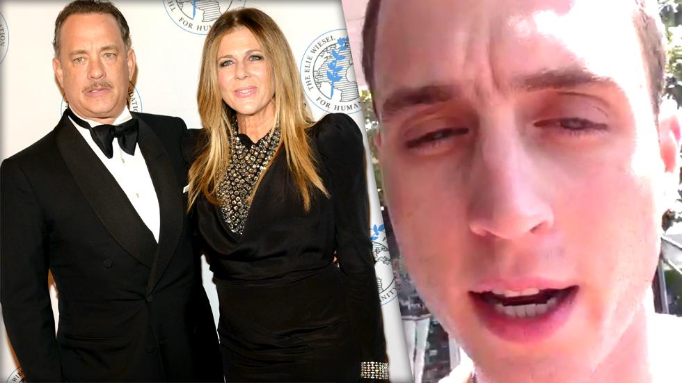 //tom hanks rita wilson embarrassed rapper son chester hanks chet haze pp sl