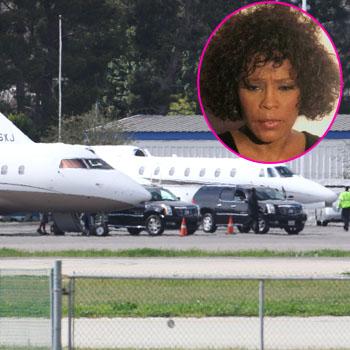 //whitney houston body private plane inf_