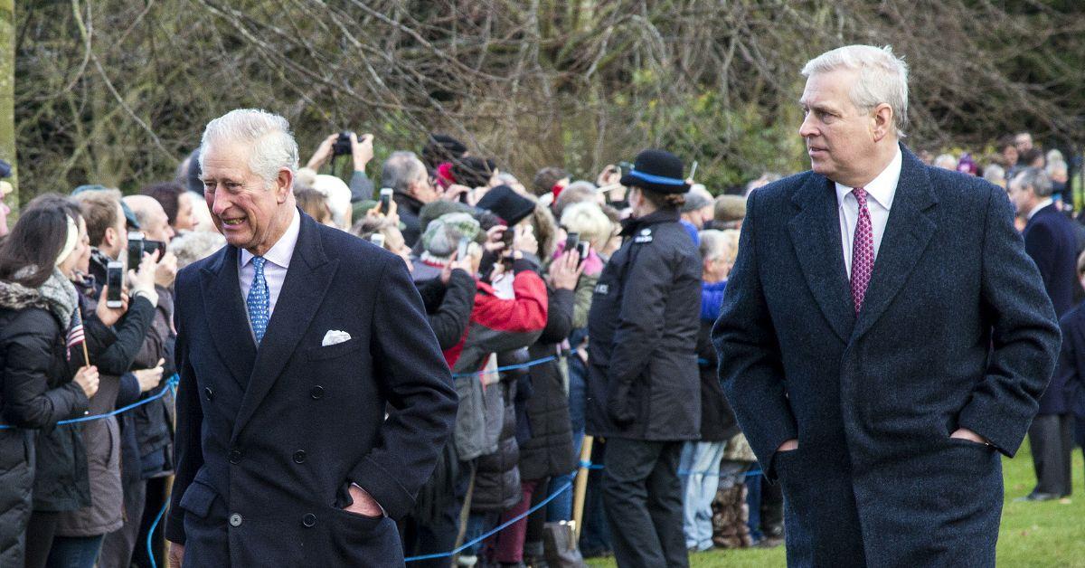Photo of King Charles and Prince Andrew