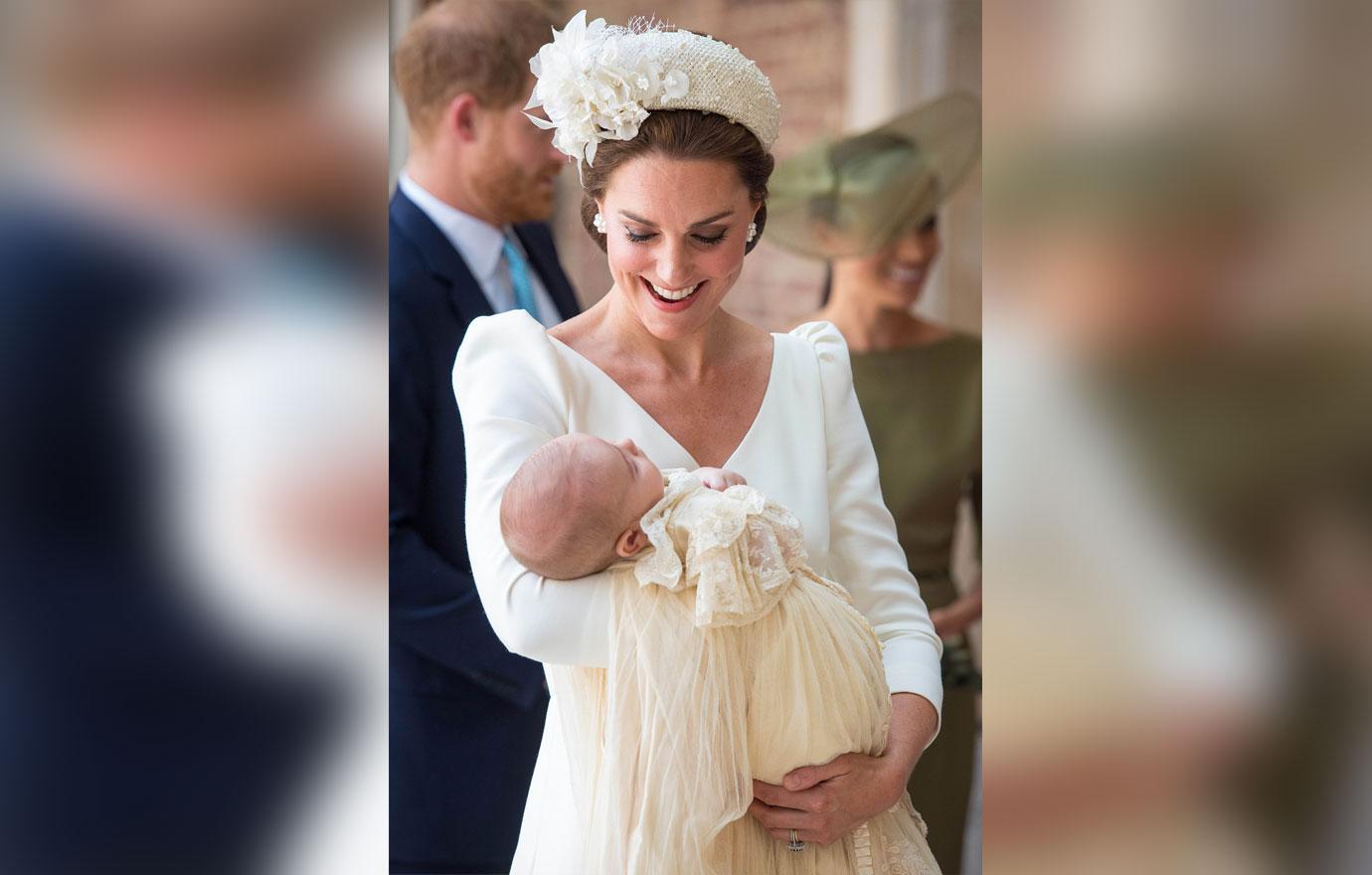 //Kate Middleton Prince Louis Christening Royals