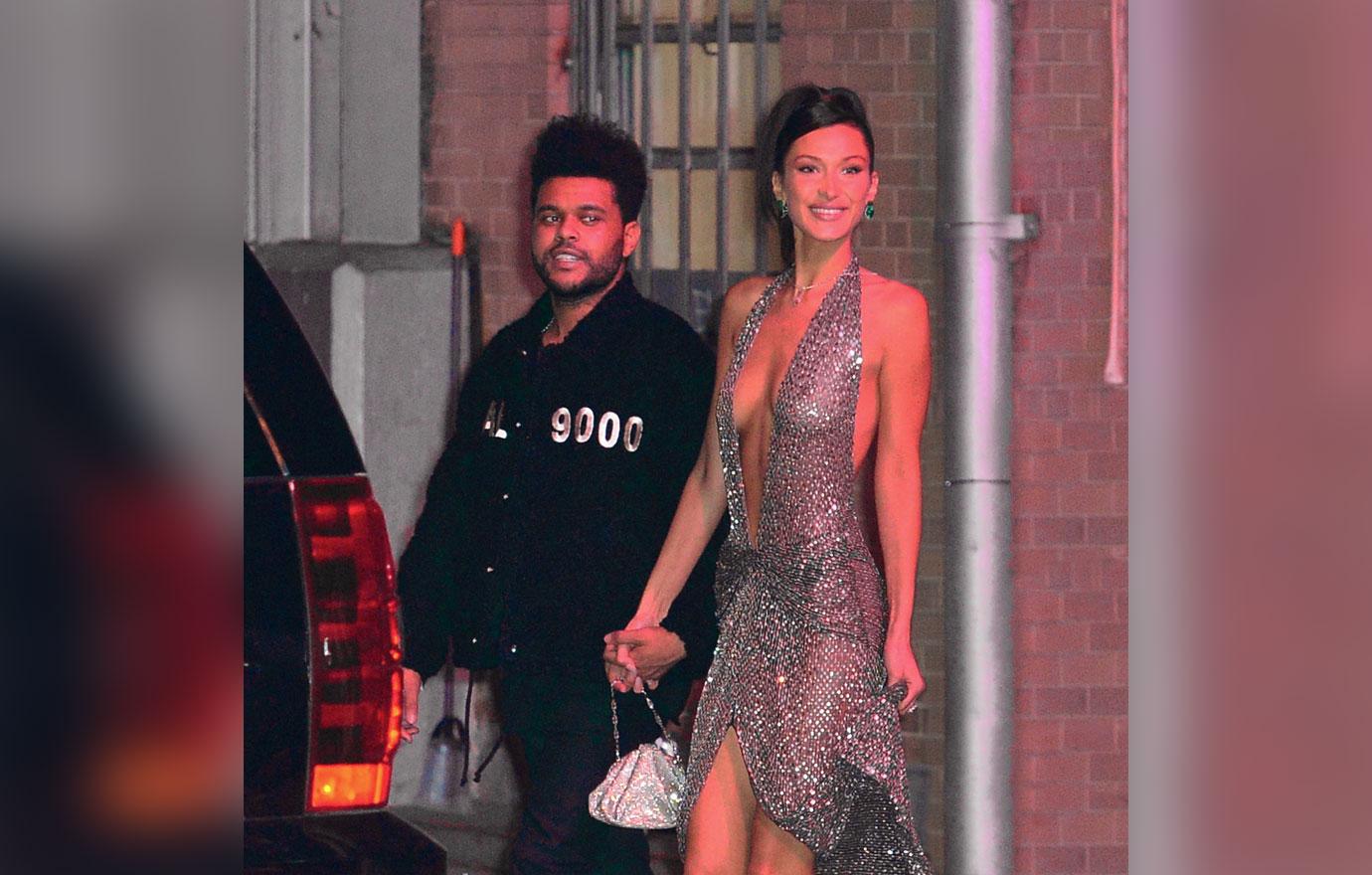 Bella Hadid And The Weeknd Take Late Night Pier Walk Photos