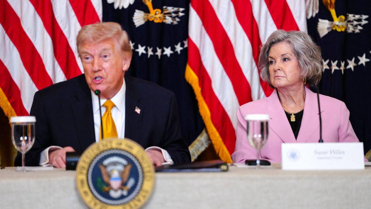 Photo of Donald Trump and Susie Wiles