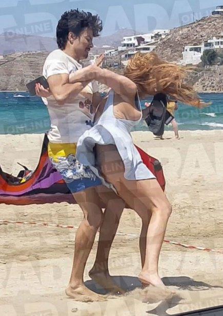 Lindsay Lohan Fiance Fight Beach Abusive Engaged