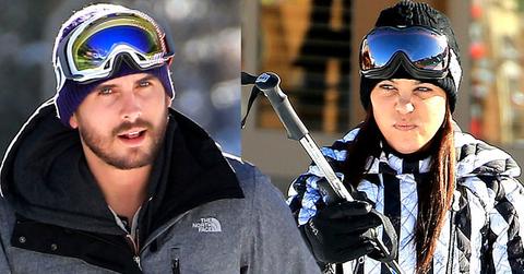 //Kourtney Kardashian Scott Disick Split Together Aspen pp