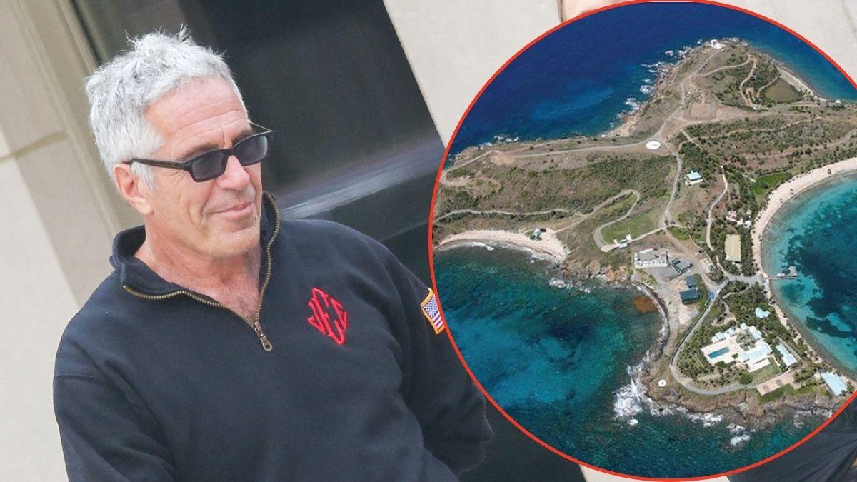 photo of Jeffrey Epstein and Little Saint James Island