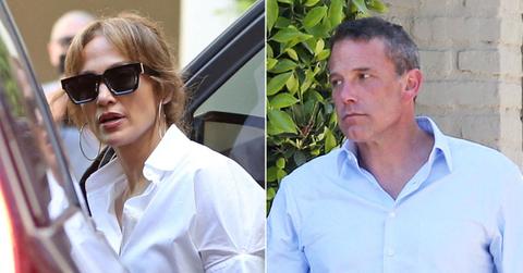 Split photo of Jennifer Lopez and Ben Affleck.