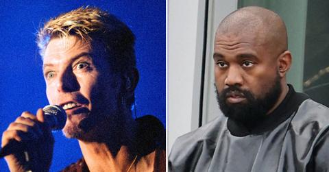Photo of David Bowie and Kanye West