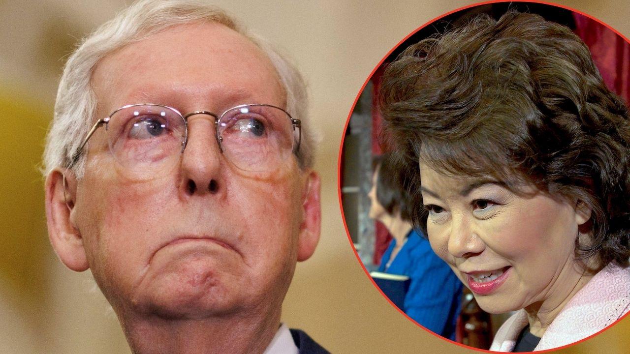 Photo of Mitch McConnell, Elaine Chao