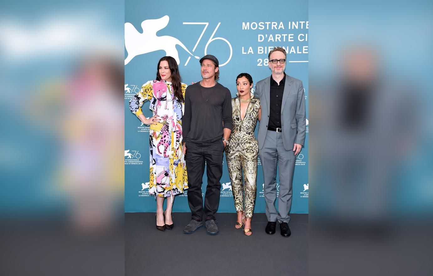 Brad Pitt Is All Smiles At Venice Film Festival Amid Family Drama - photocall brawl stars