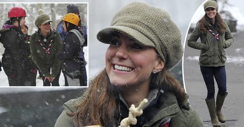 //kate middleton scout camp wide splash
