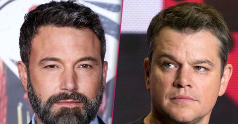 //matt damon ditches ben affleck alcoholic bad behavior PP