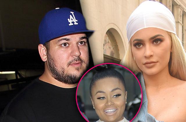 //Rob Kardashian Kylie Jenner Feud Baby Shower Twitter pp