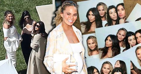 //chrissy teigen john legend kardashian baby shower