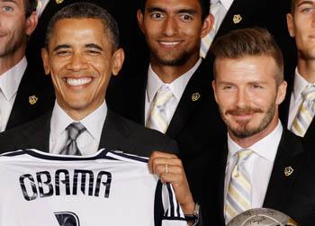 //david beckham white house barack obama