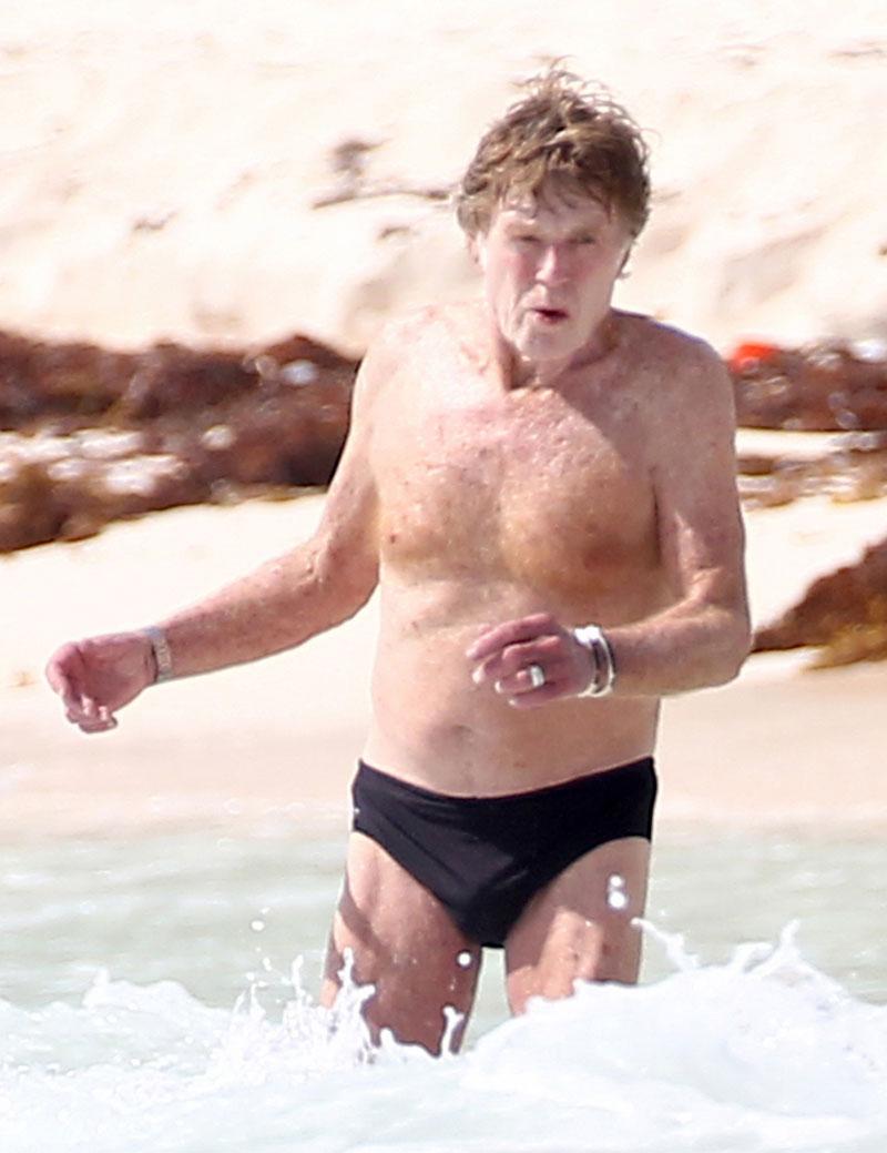 Robert Redford Speedo Wife Sibyl Szaggars Mexico Beach Pics