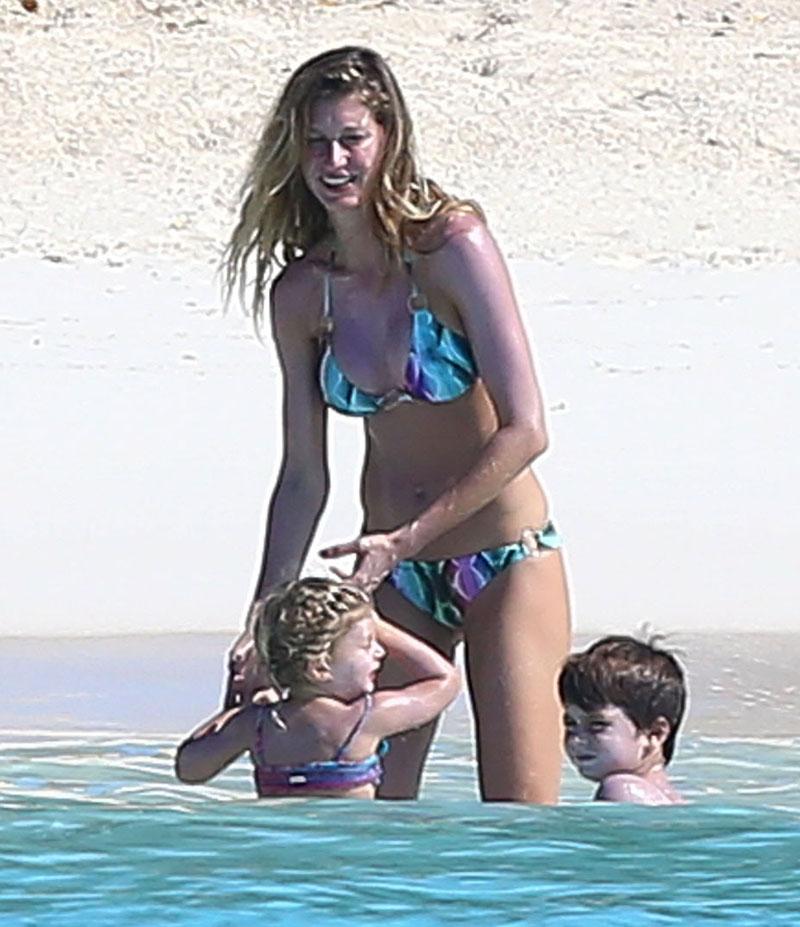 Gisele Bundchen in a Bikini After Rumored Plastic Surgery