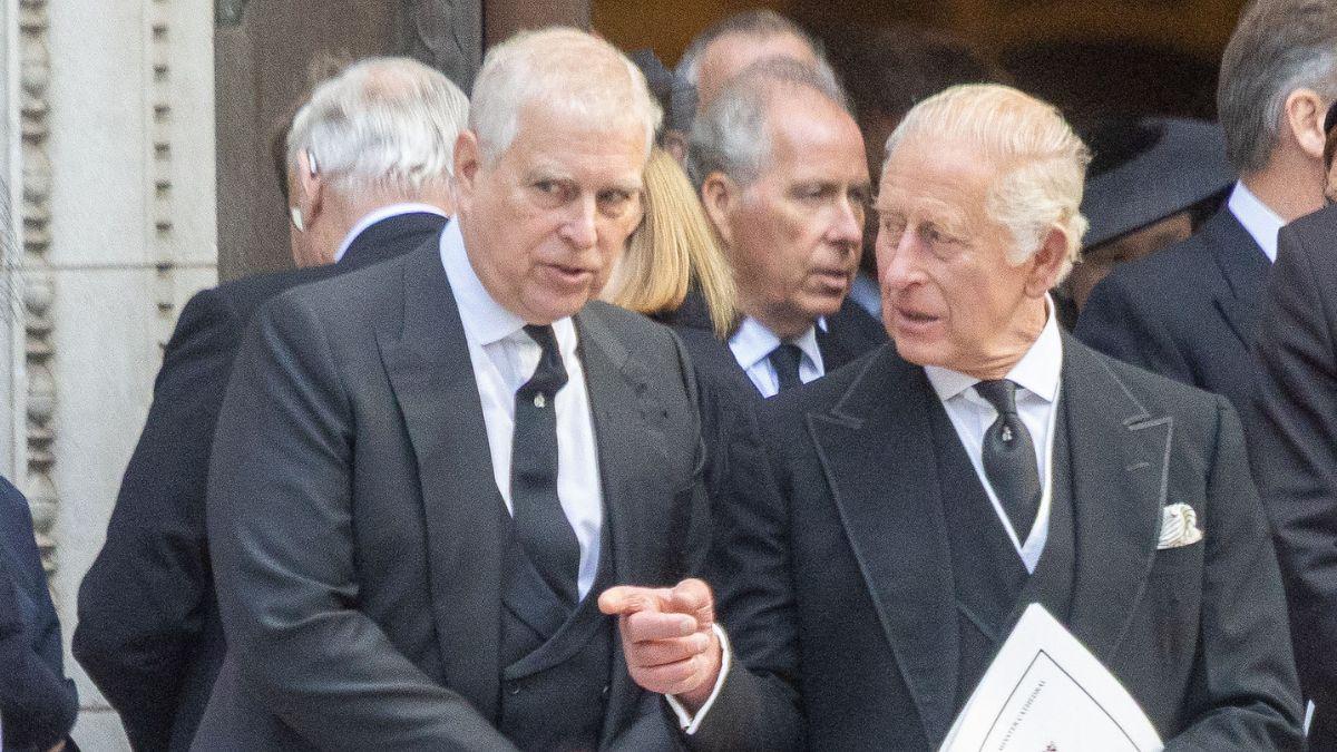 Photo of King Charles and Andrew Windsor