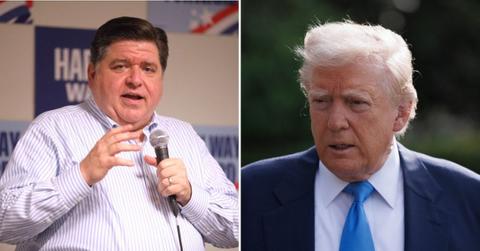 Photo of JB Pritzker, Donald Trump