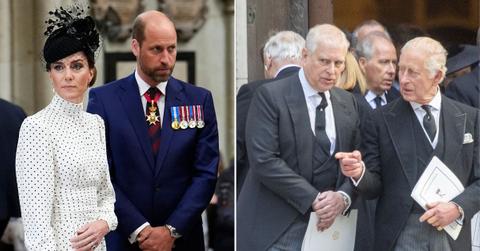 Photo of Prince Wiliiam, Kate Middleton, Andrew Windsor and King Charles