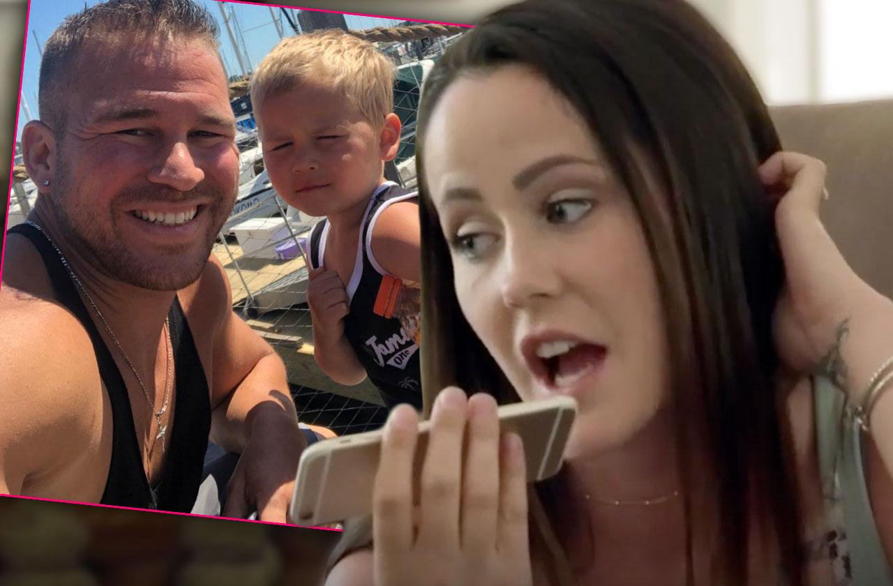 jenelle evans ex nathan griffith scared son custody road rage fight gun