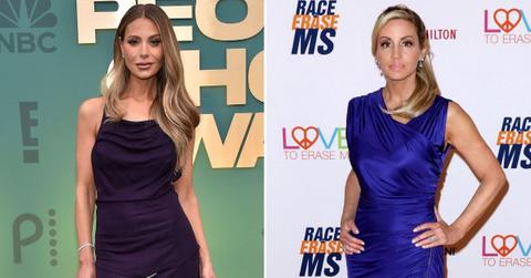 A photo of Dorit Kemsley alongside a photo of Camille Grammer